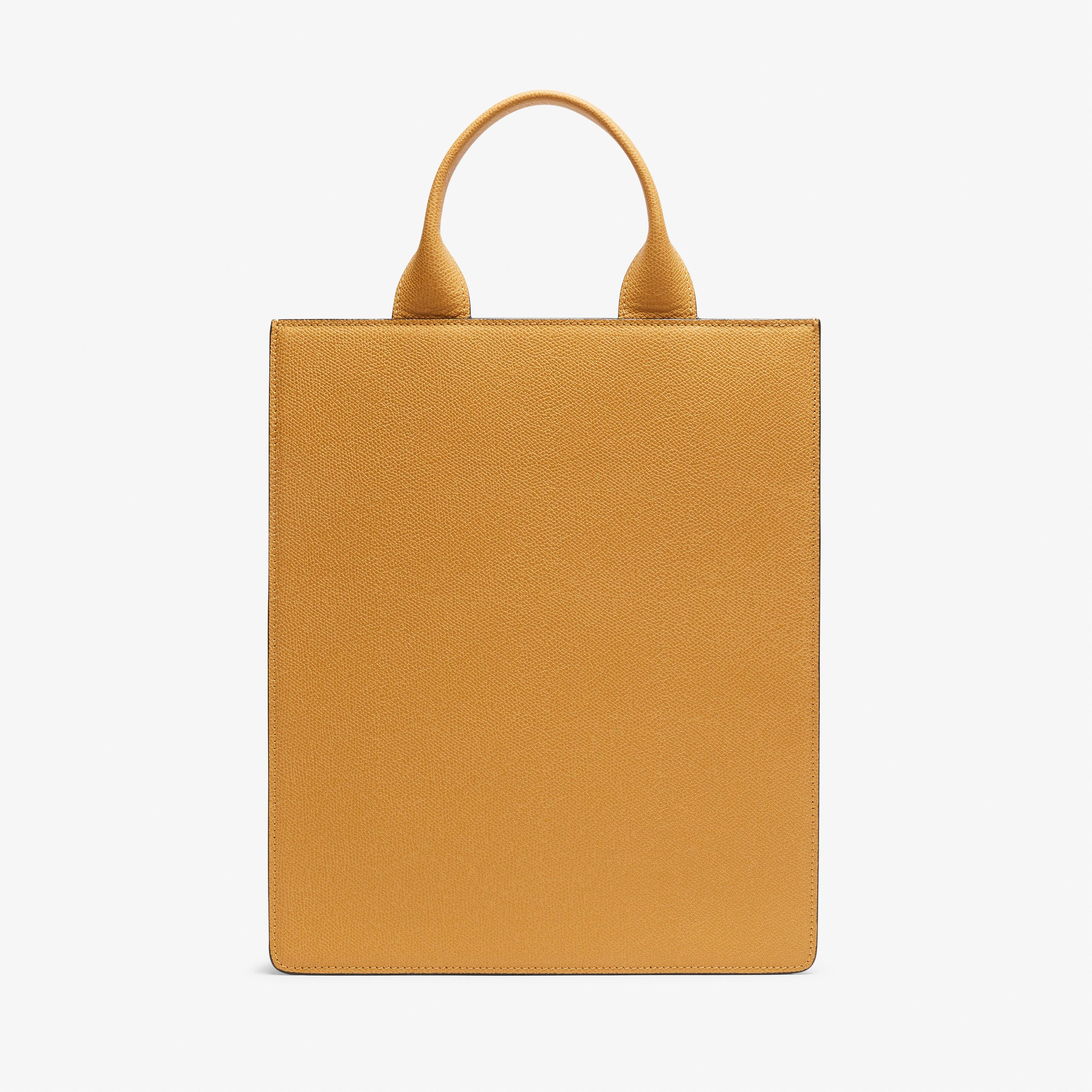 Boxy top handle mini bag Amber Yellow