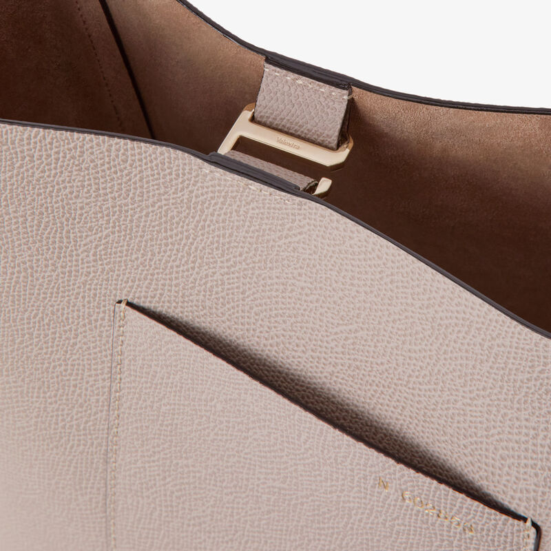 Soft Bucket Mini Bag - Nude Pink - Millepunte calf leather - Valextra - 4