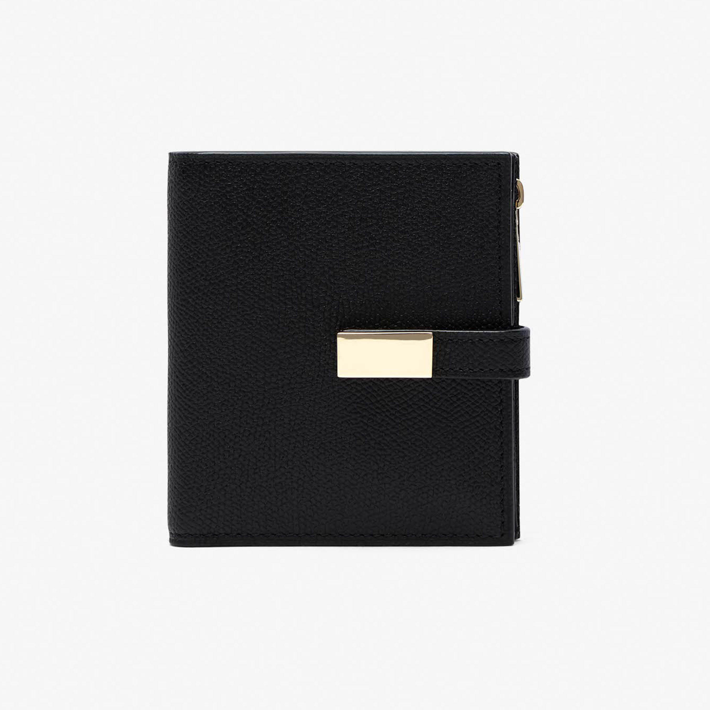 Black Leather Small Purse | Valextra collections