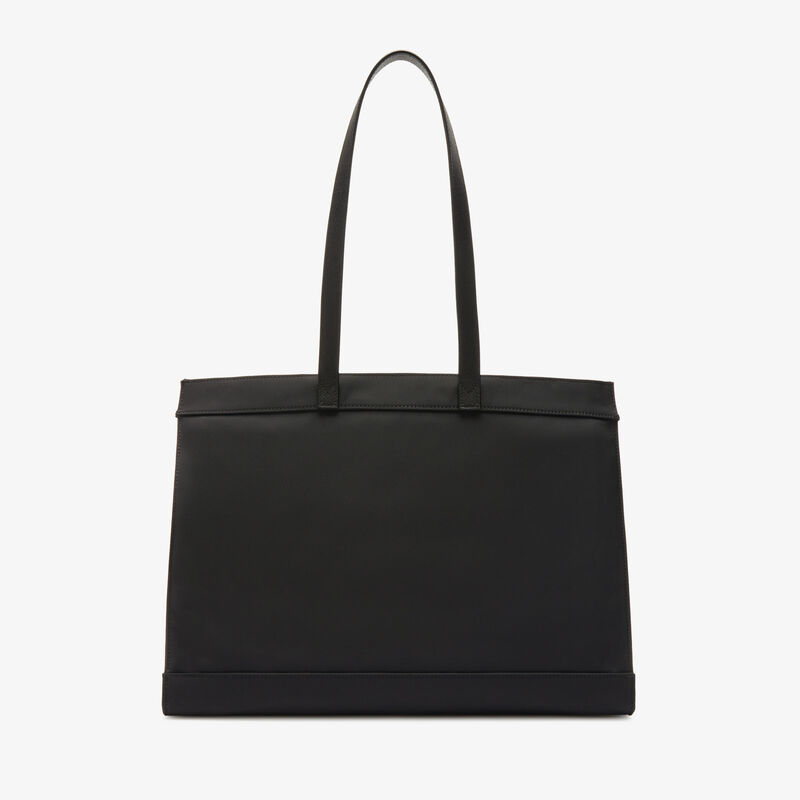 Assoluto Shopping Bag - Black - Econyl - Rigenerated nylon fiber - Valextra - 7