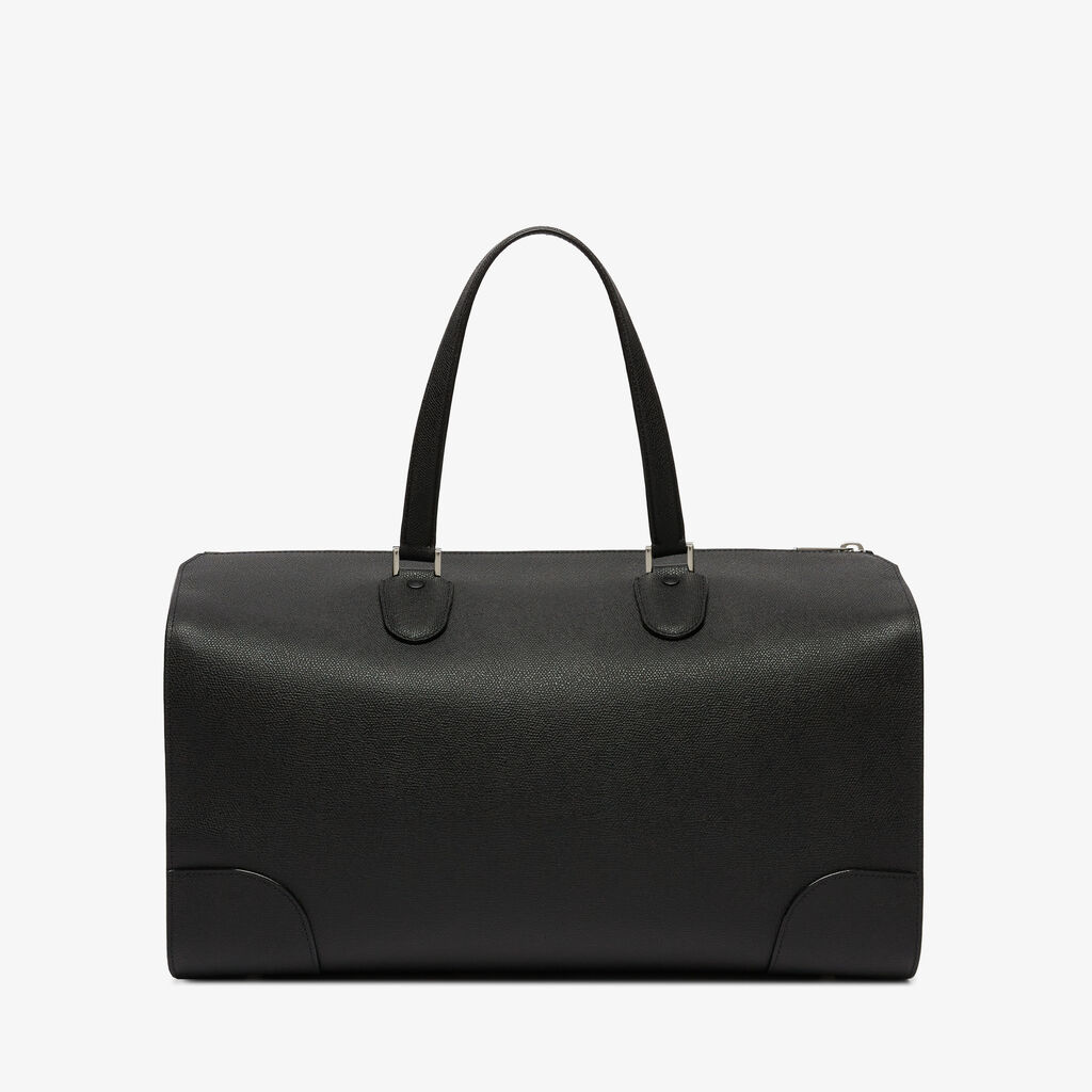 Babila Boston Travel Bag - Black - Vitello VS - Valextra - 5