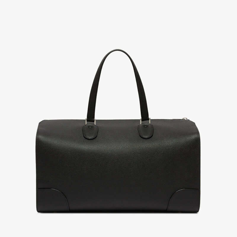 Babila Boston Travel Bag - Black - Millepunte calf leather - Valextra - 6