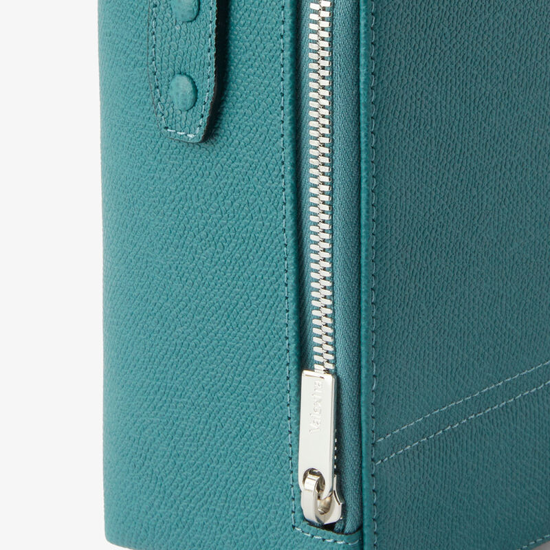 Tric Trac Bag - Bottle Green - Millepunte calf leather - Valextra - 4