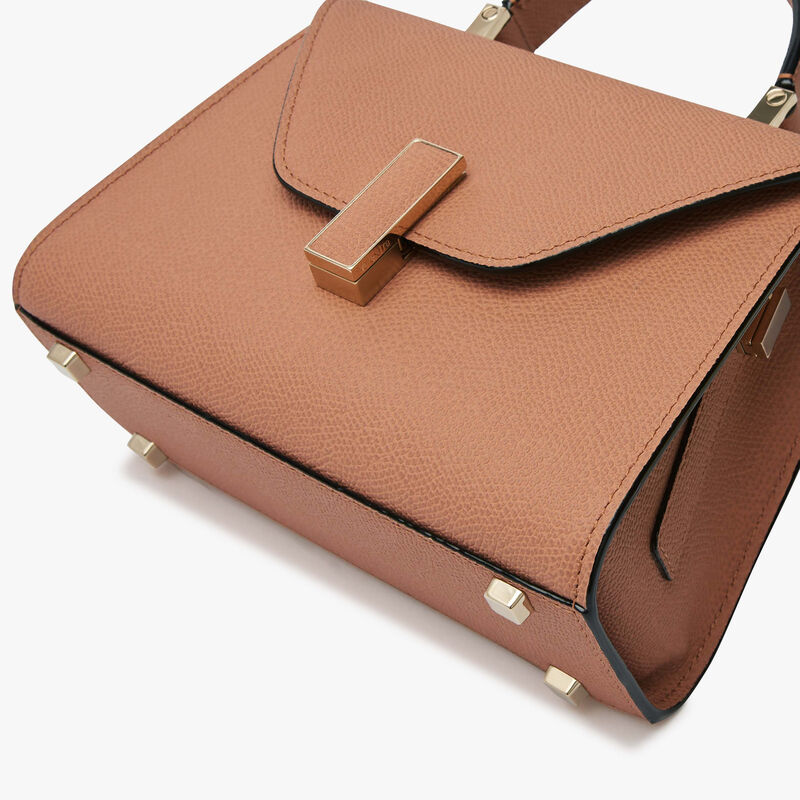 Iside Crossbody Micro Bag - Terra Brown - Millepunte calf leather - Valextra - 5