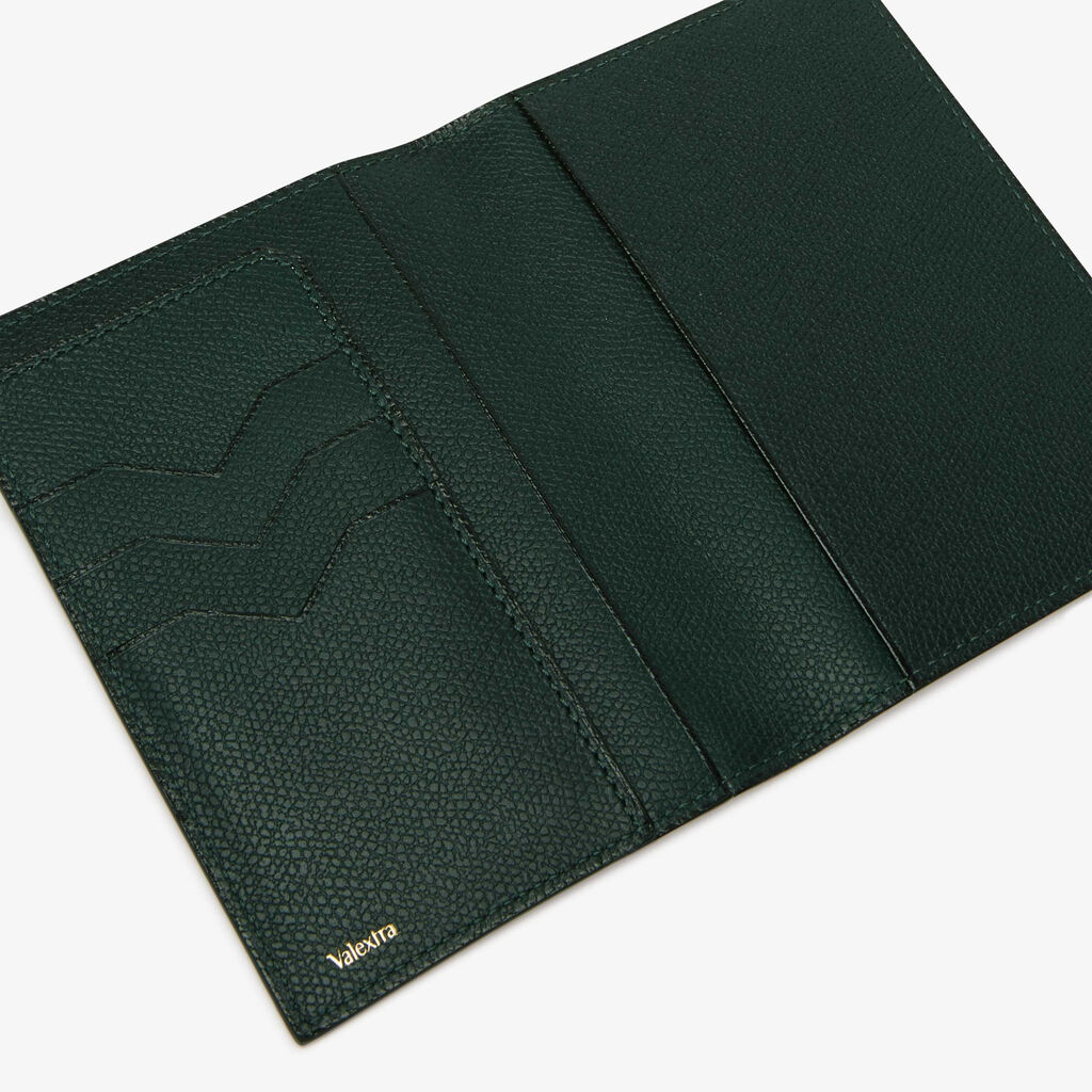 Passport Holder 3CC - Valextra Green - Vitello VS - Valextra - 2