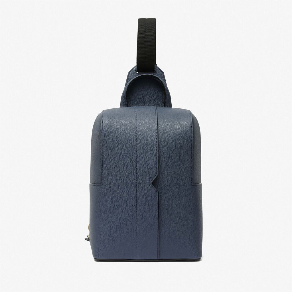 V-Line One Shoulder Backpack - Avio Blue - Vitello VS - Valextra - 1