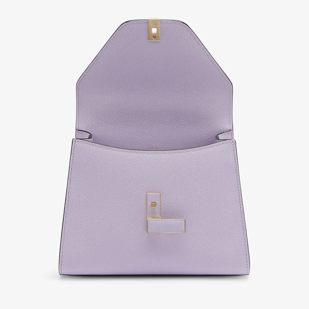Iside Top Handle Mini Bag - Wisteria Pink - Vitello VS - Valextra - 7