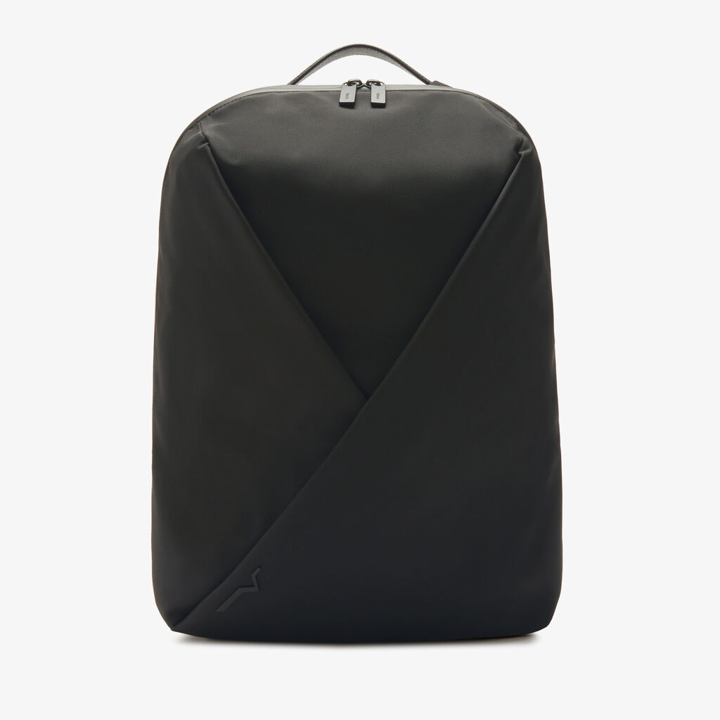 Assoluto Backpack - Black - Tessuto Baltimora/Vitello VS - Valextra - 1