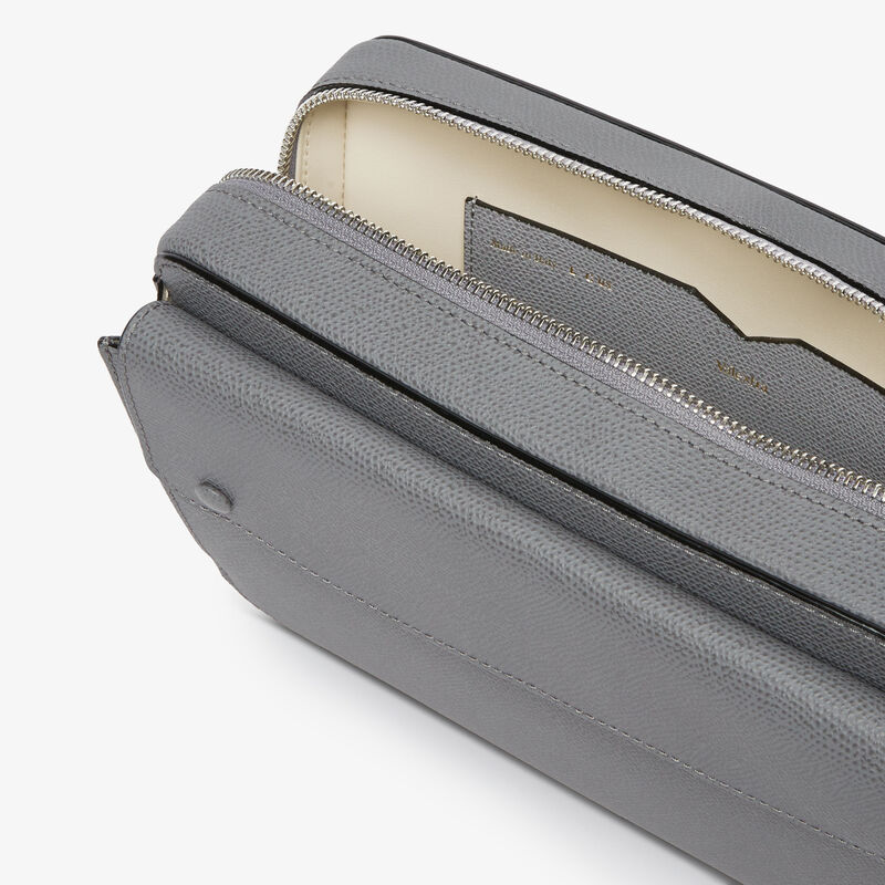 Pocket Bum Bag - Fog grey - Millepunte calf leather - Valextra - 2