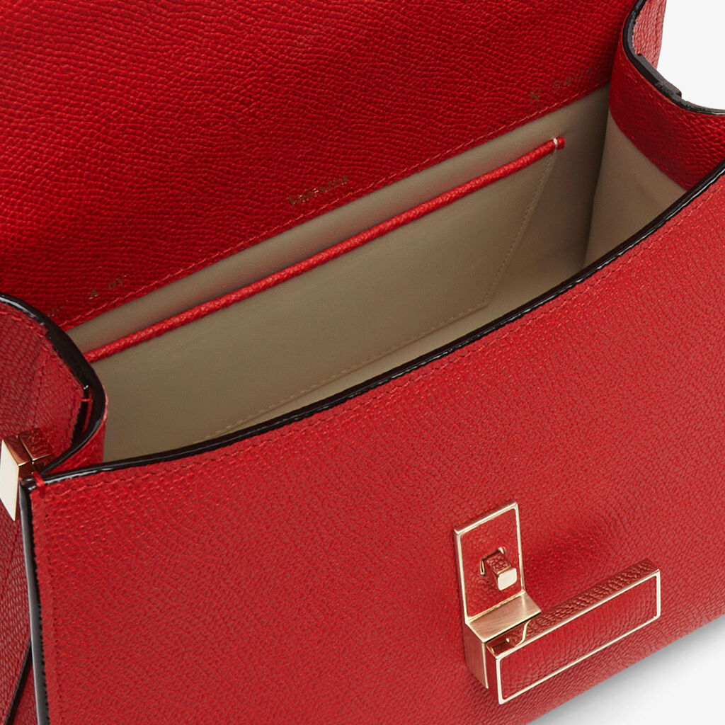 Iside Top handle mini bag - Love Red - Vitello VS - Valextra - 3