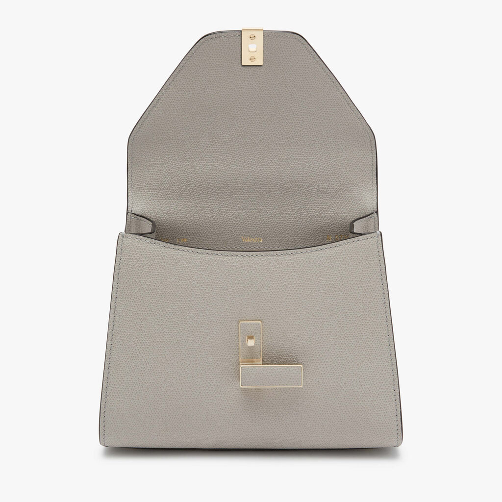 Iside Top handle mini bag - Ash Grey - Vitello VS - Valextra - 7