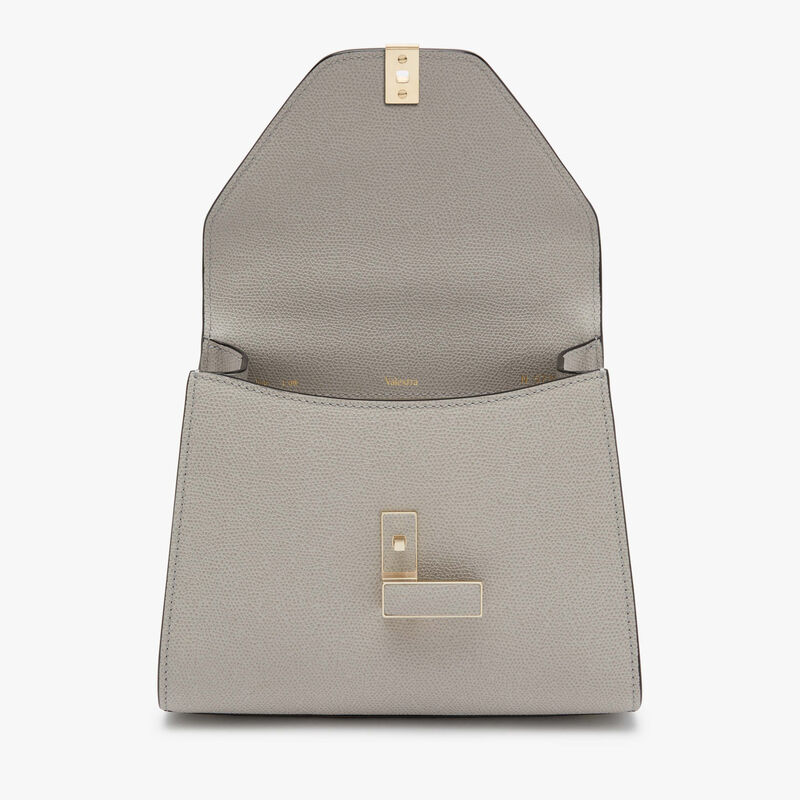 Iside Top handle mini bag - Ash Grey - Millepunte calf leather - Valextra - 7