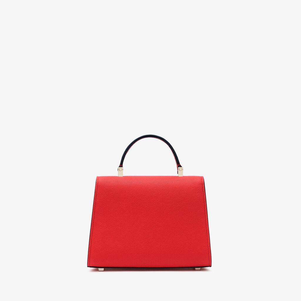 Iside Crossbody Micro Bag - Crimson Red - Vitello VS - Valextra - 6