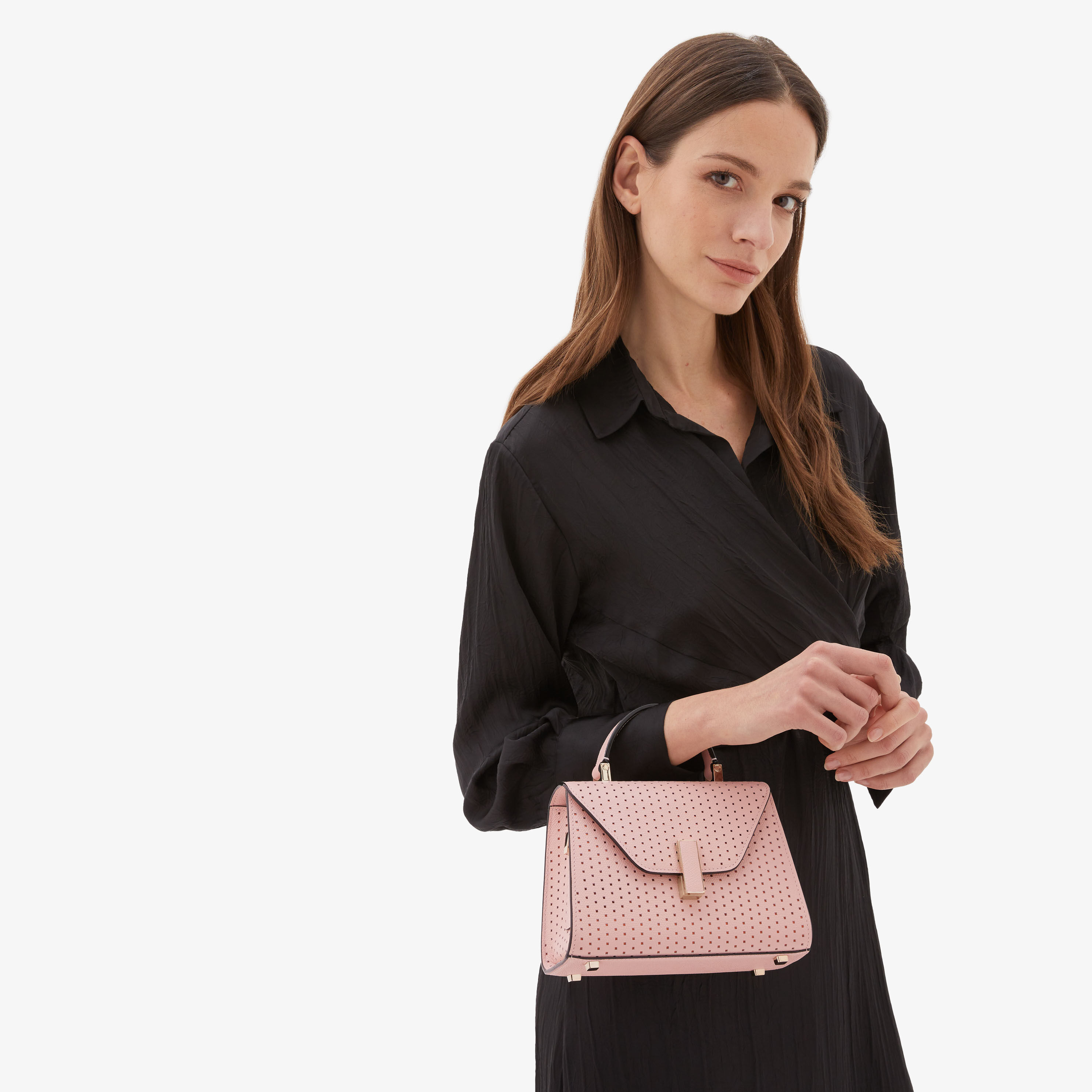 Iside Senses Crossbody Micro Bag Peony Pink Brass Pink