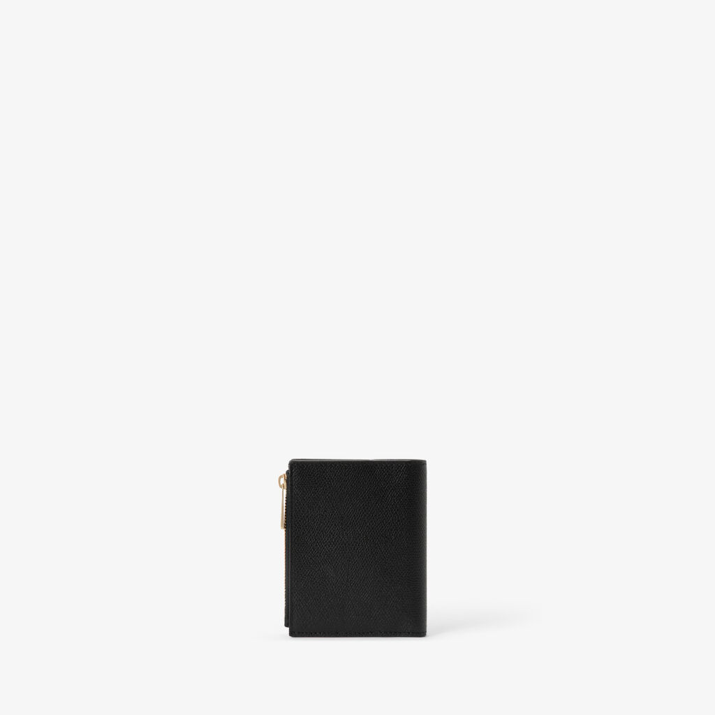 Purse with Coin Holder 6CC - Black - Vitello VS - Valextra - 3