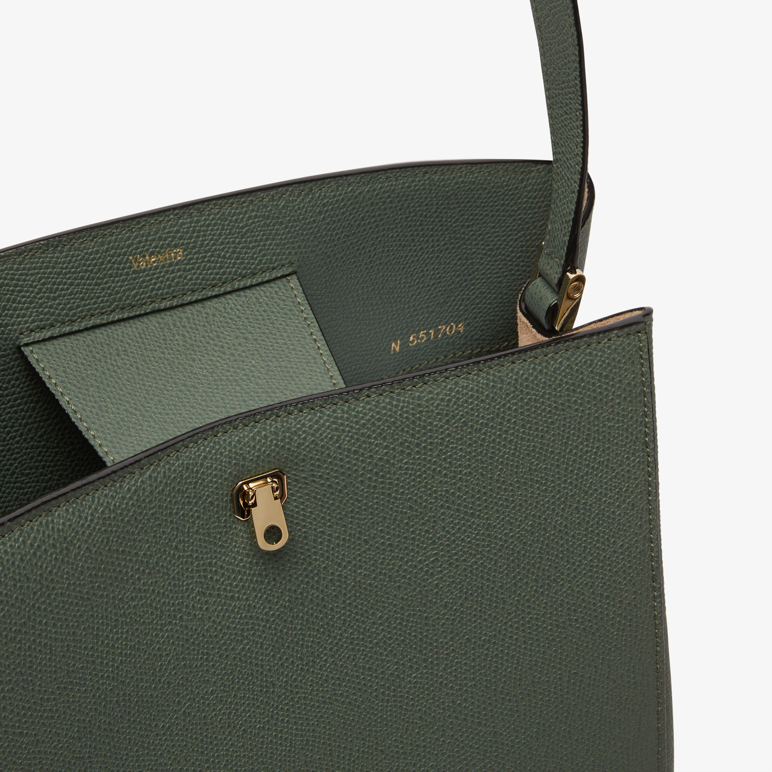 Women s Green Luxury Leather shoulder bag Valextra Brera
