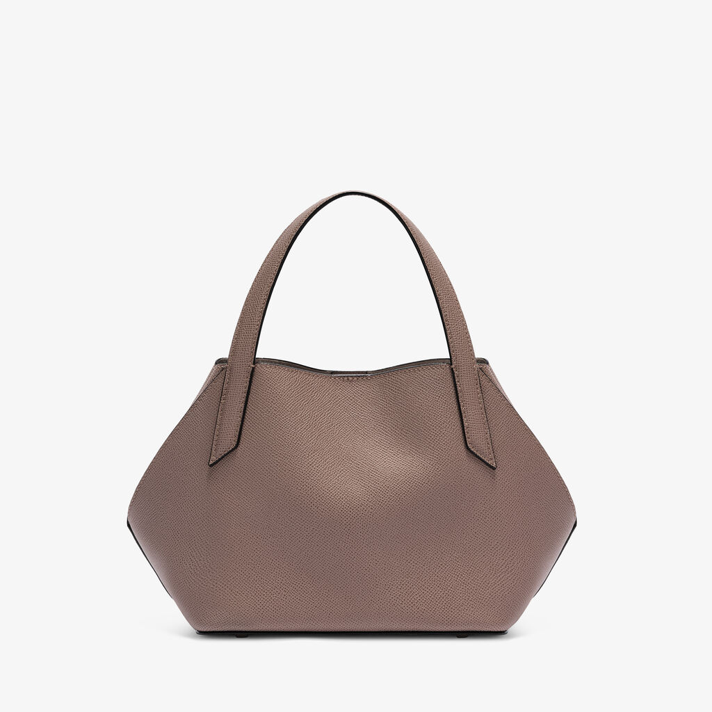 Gio Two Handles Bag - Sahara Brown - Millepunte Soft calf leather - Valextra - 1
