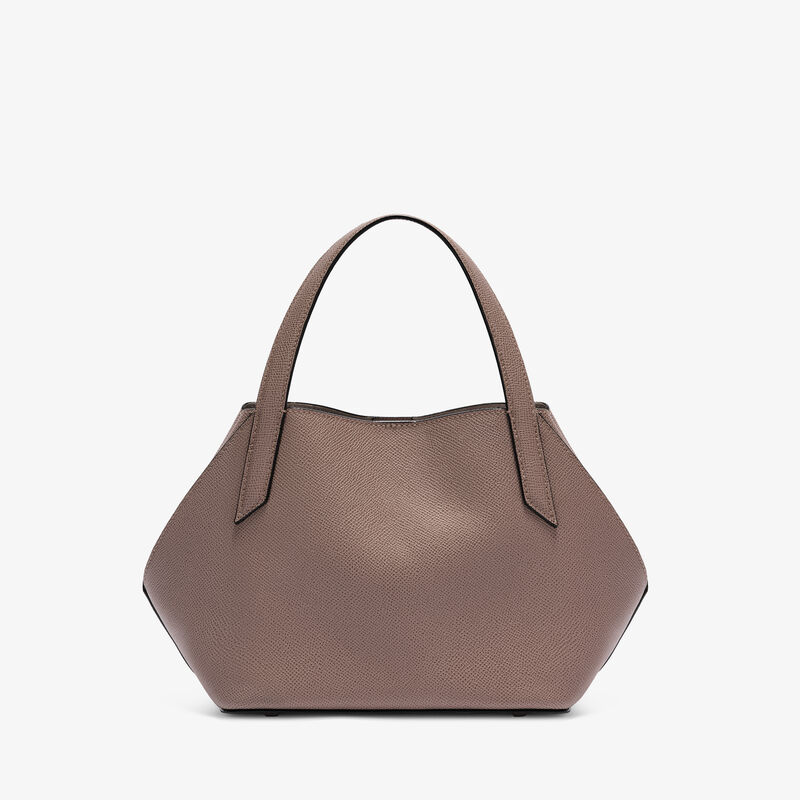 Gio Two Handles Bag - Sahara Brown - Millepunte Soft calf leather - Valextra - 1