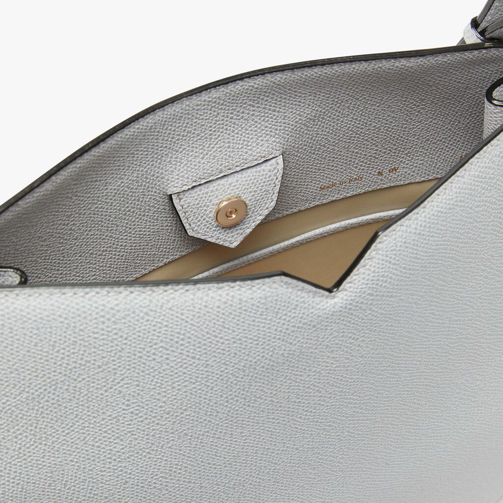 Borsa Hobo Weekend Media - Grigio Sasso - Vitello VS - Valextra - 3