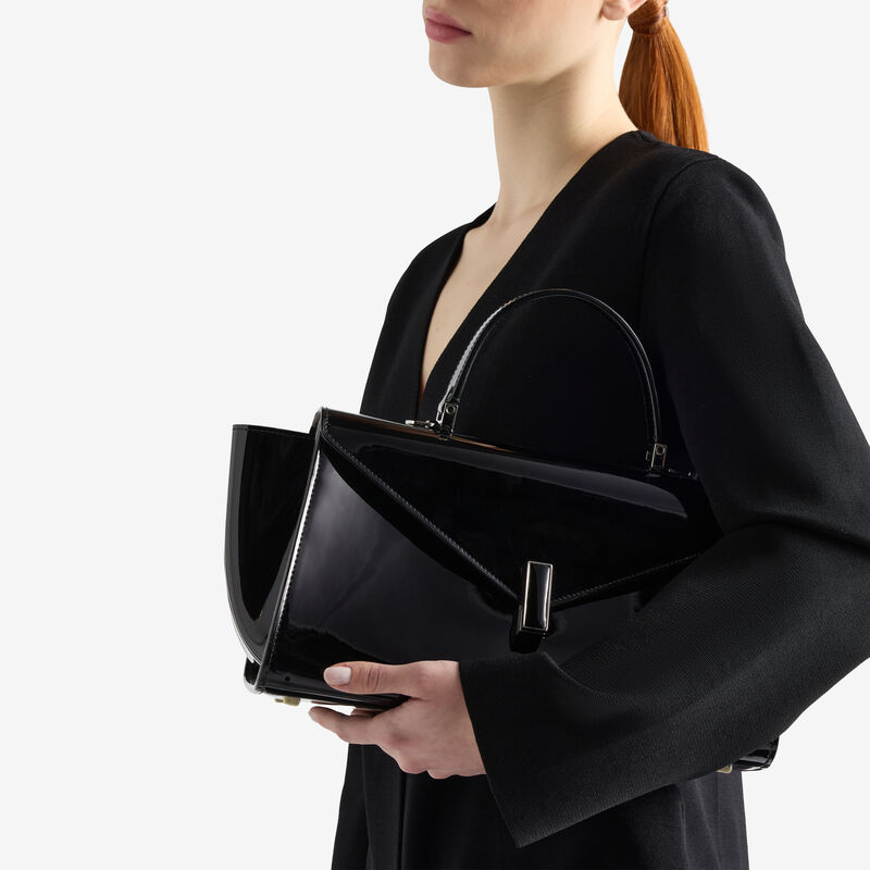 Iside Editor Gloss Top Handle Medium Bag -  - Vitello Chic lucido - Valextra - 2