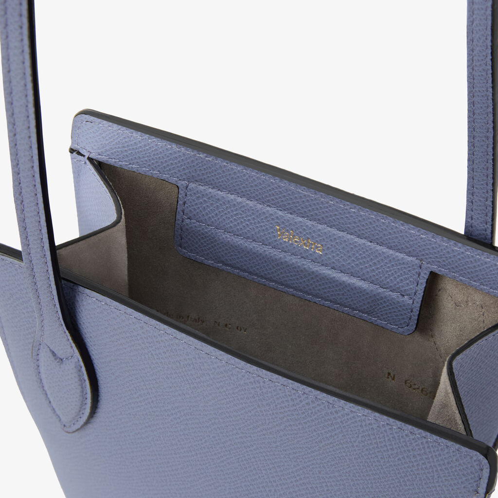 Vivi Crossbody Phone Bag - Hydrangea Blue - Millepunte Soft calf leather - Valextra - 2