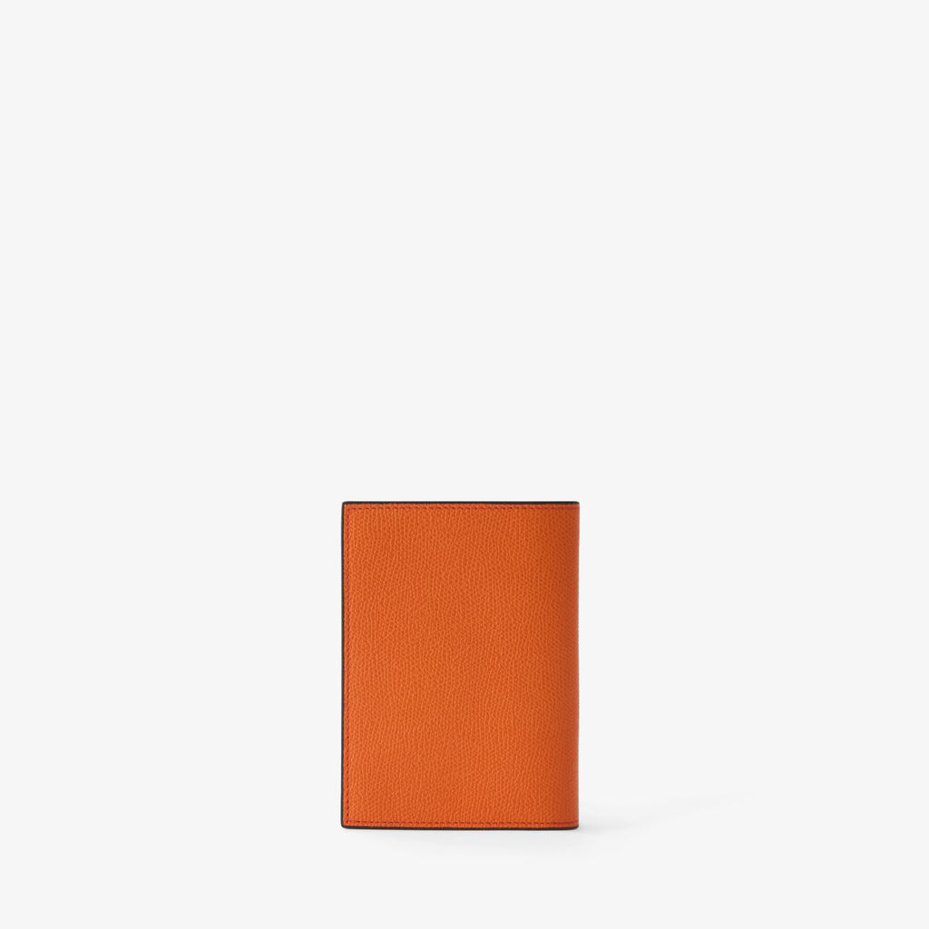 Passport Holder 3CC - Lobster Red - Vitello VS - Valextra - 4