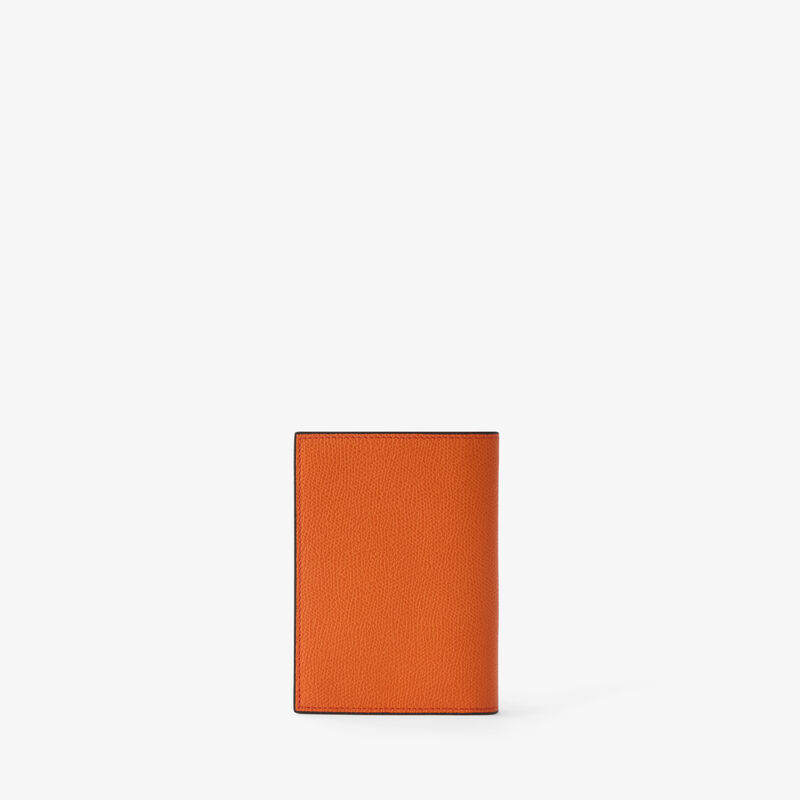 Passport Holder 3CC - Lobster Red - Millepunte calf leather - Valextra - 4