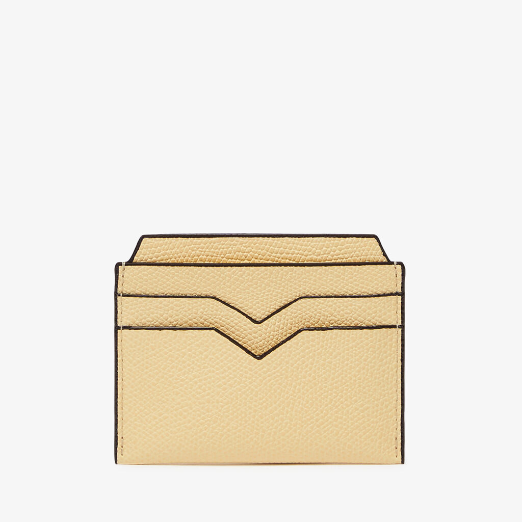 4CC Card Case - Cream Yellow - Vitello VS - Valextra - 5