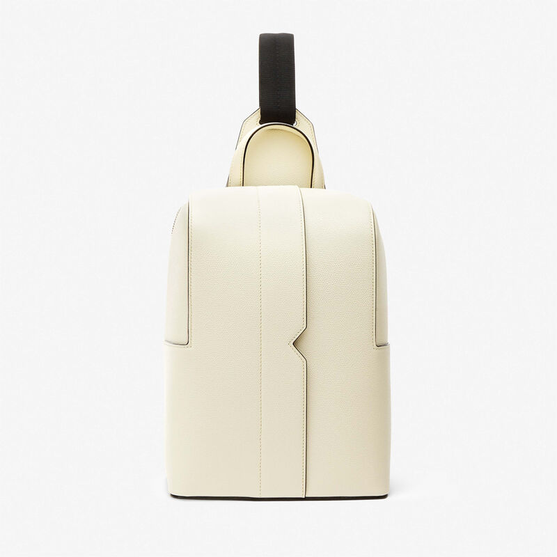 V-line One Shoulder Backpack - Pergamena White - Millepunte calf leather - Valextra - 1