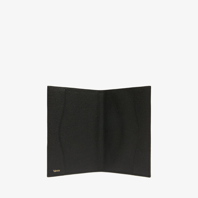 Passport Holder - Black - Millepunte calf leather - Valextra - 3