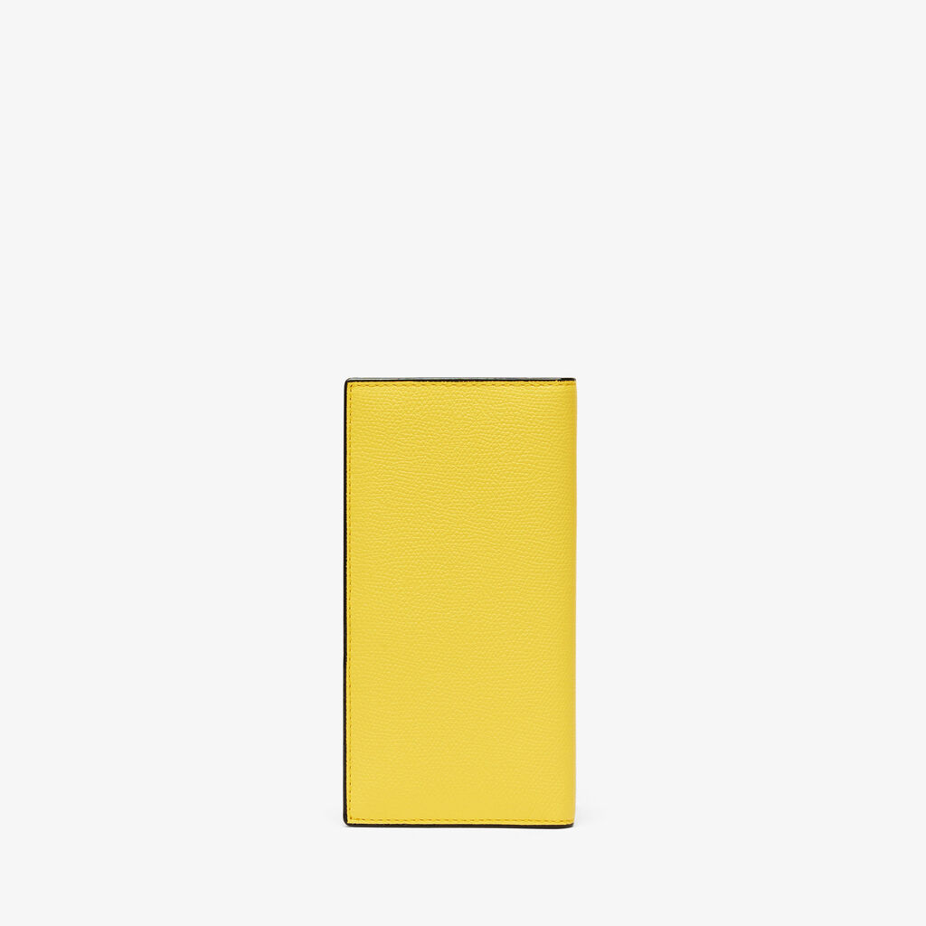 Vertical Wallet 12Cc - Yellow - Vitello VS - Valextra - 3