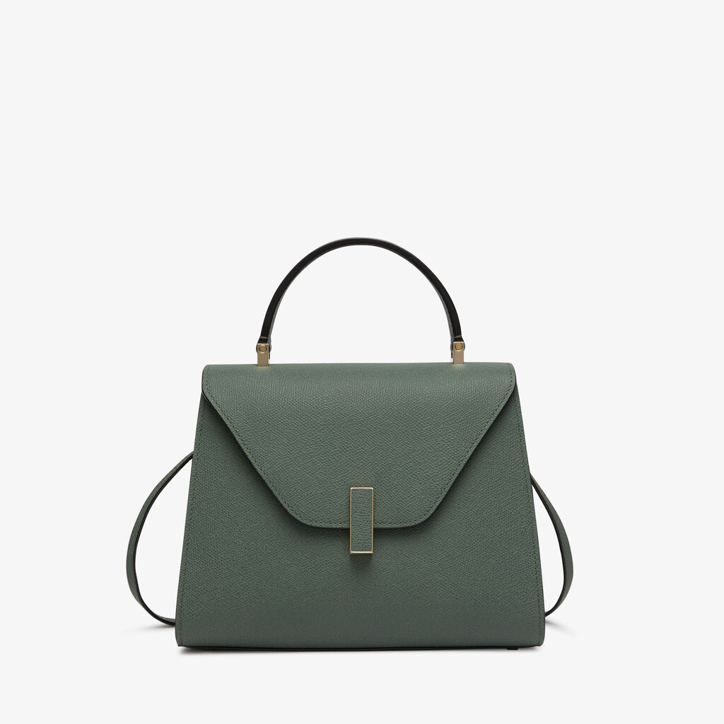 Iside Top handle medium bag - Musk Green - Vitello VS - Valextra - 1