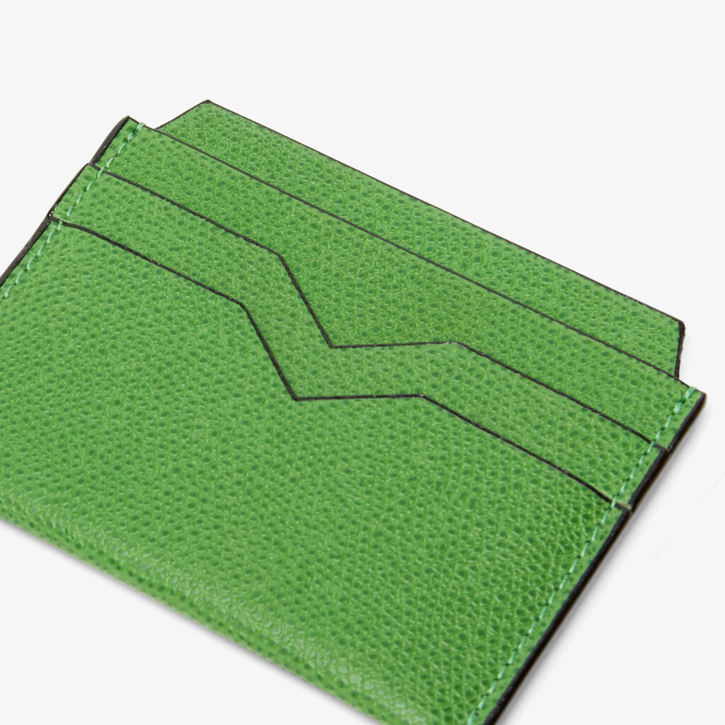 4CC Card Case - Grass Green - Vitello VS - Valextra - 3