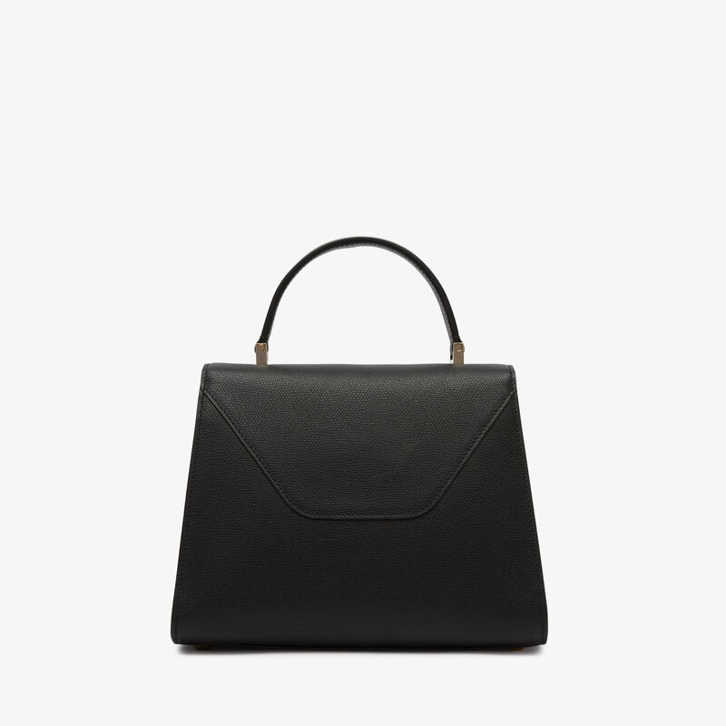 Iside Top handle medium bag - Black - Millepunte calf leather - Valextra - 6