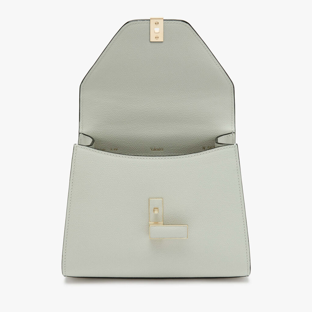 Borsa a Mano Iside Mini - Bianco Ottico - Vitello VS - Valextra - 7