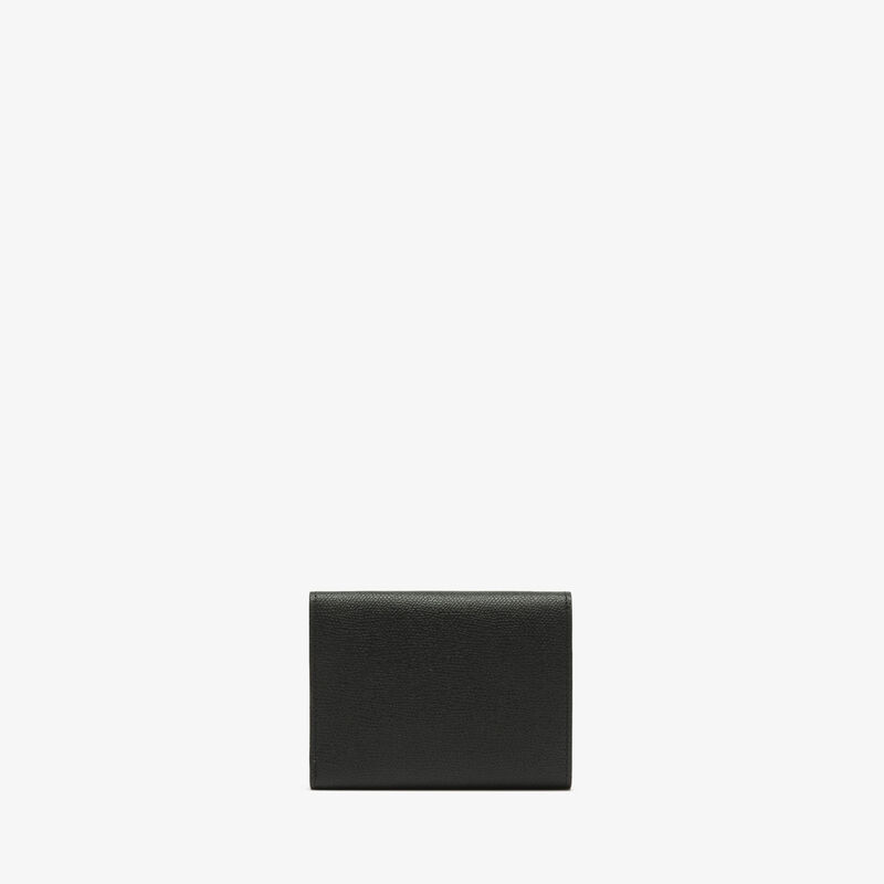 Iside Fold Wallet - Black - Millepunte calf leather - Valextra - 4