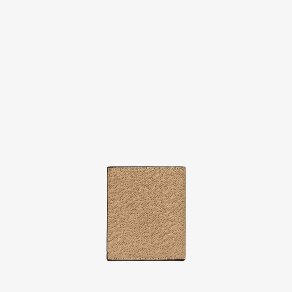 Compact Wallet 3 CC with Coin Purse - Cashmere Beige - Vitello VS - Valextra - 3