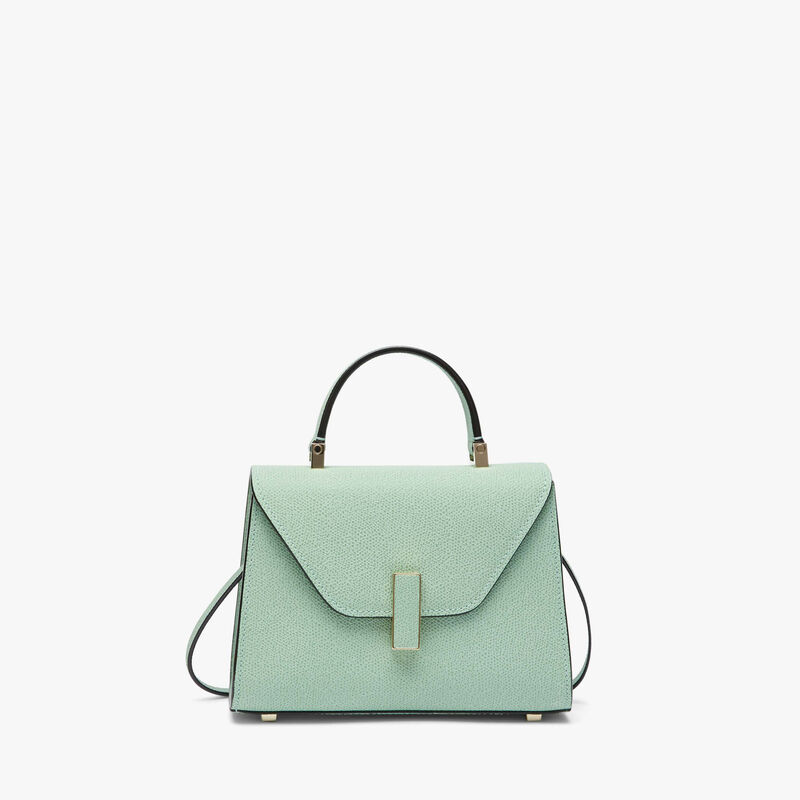 Iside crossbody micro bag - Aqua Green - Millepunte calf leather - Valextra - 1