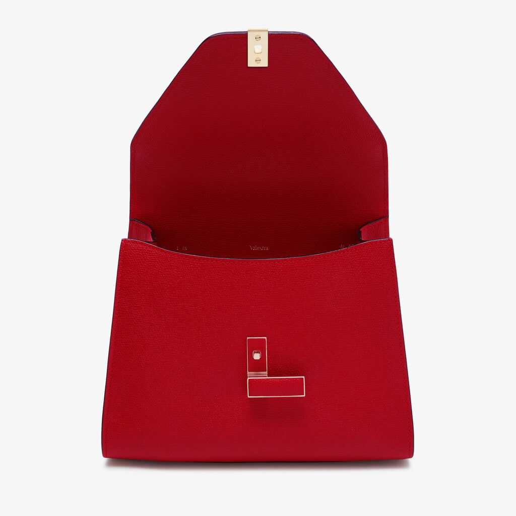 Borsa a Mano Iside Media - Rosso - Vitello VS - Valextra - 8