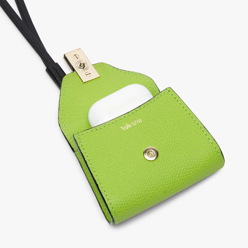 Iside Charm - Apple Green/Black - Millepunte calf leather - Valextra - 3