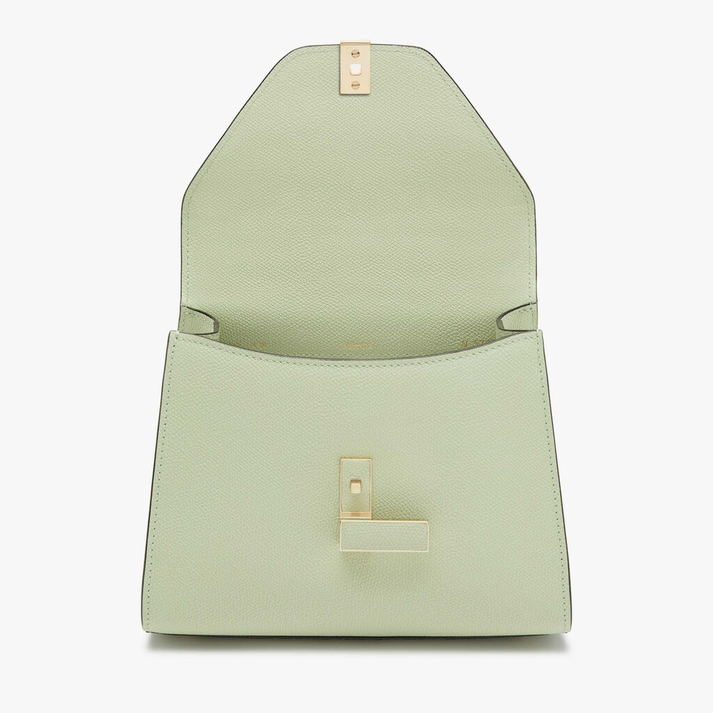 Iside Top Handle Mini Bag - Mint Green - Vitello VS - Valextra - 7