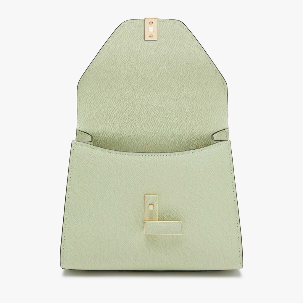 Borsa a Mani Iside Mini - Verde Menta - Vitello VS - Valextra - 7