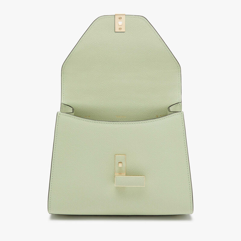 Iside Top Handle Mini Bag - Mint Green - Millepunte calf leather - Valextra - 7