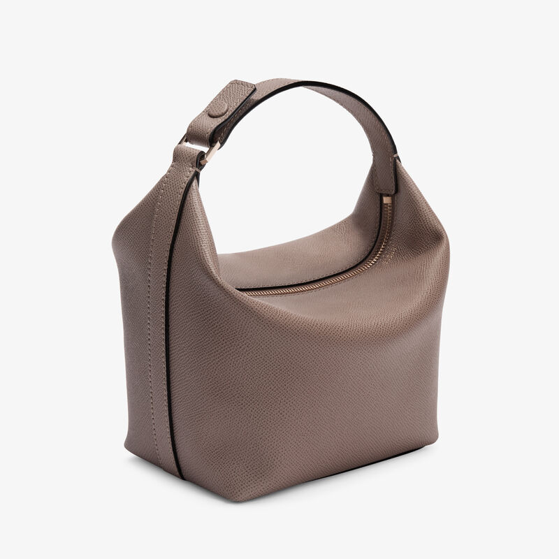 Mochi Top Handle Mini Bag - Sahara Brown - Millepunte Soft calf leather - Valextra - 5