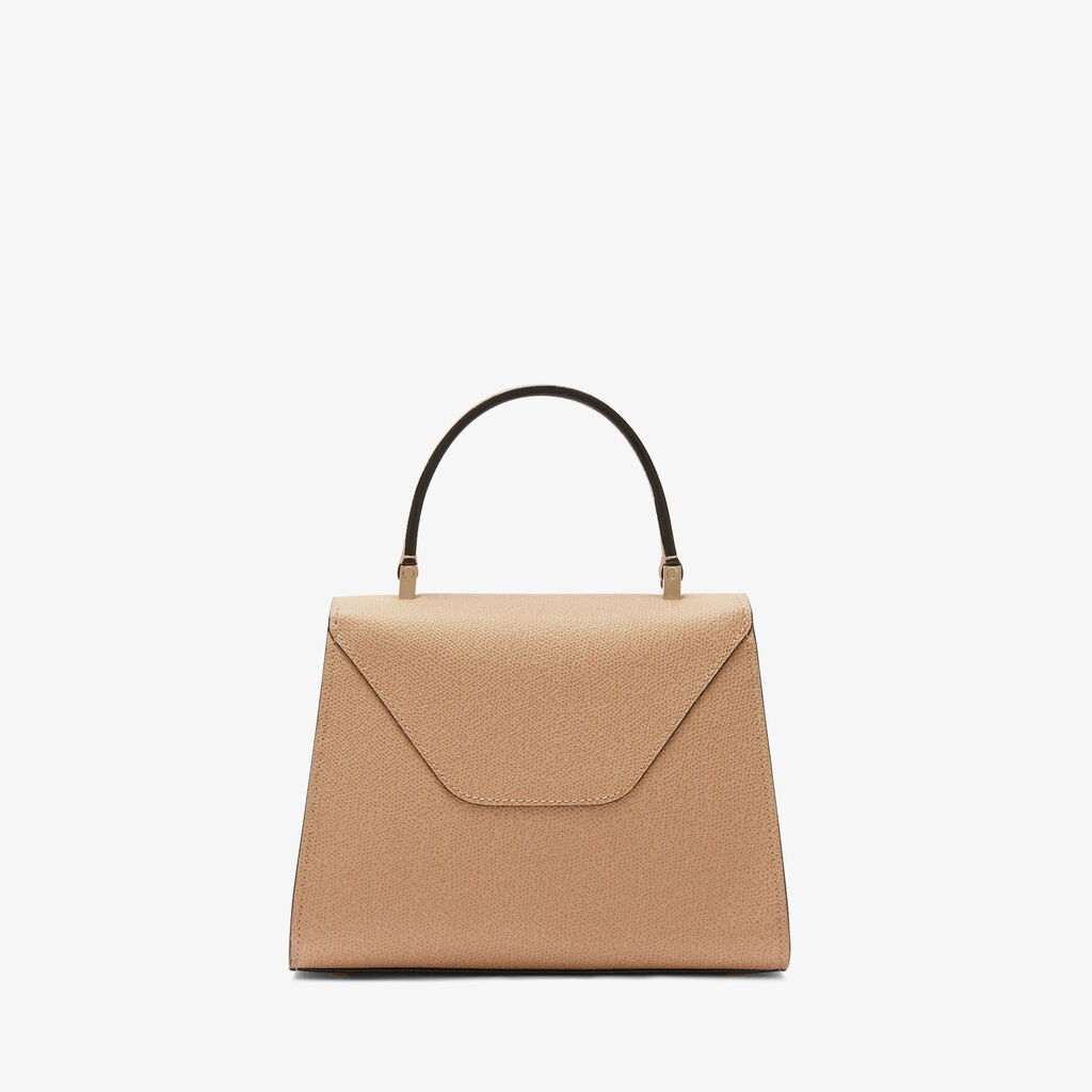 Iside Top handle mini bag - Cashmere Beige - Vitello VS - Valextra - 6