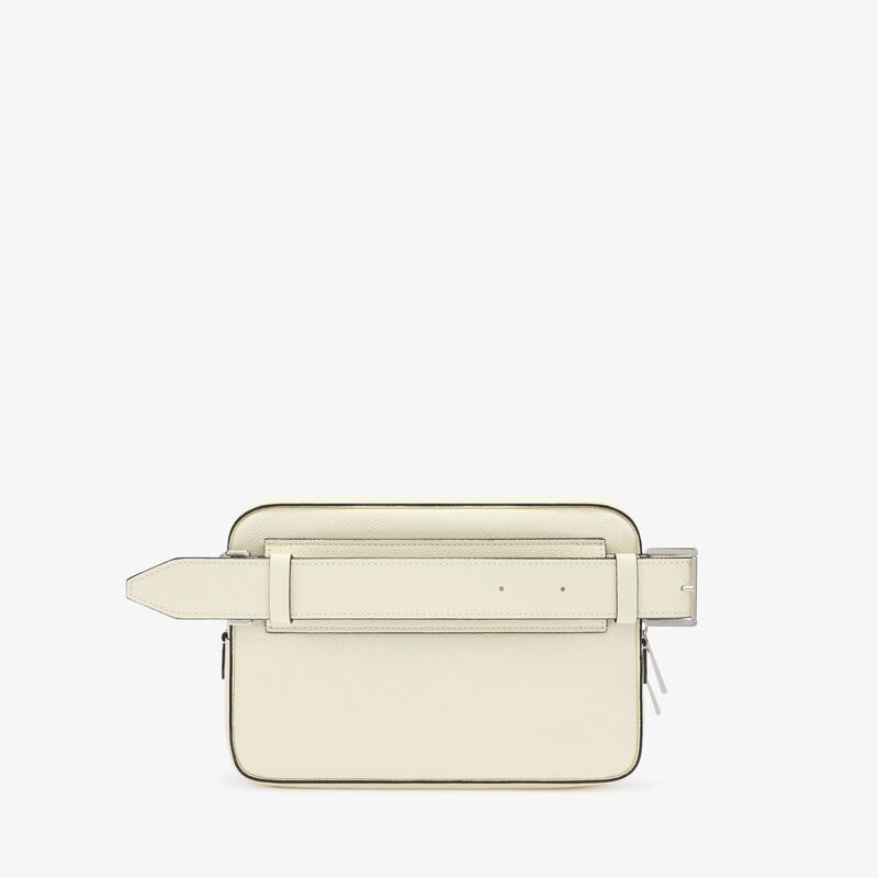 V-Line Bum Bag - Pergamena White - Millepunte calf leather - Valextra - 3