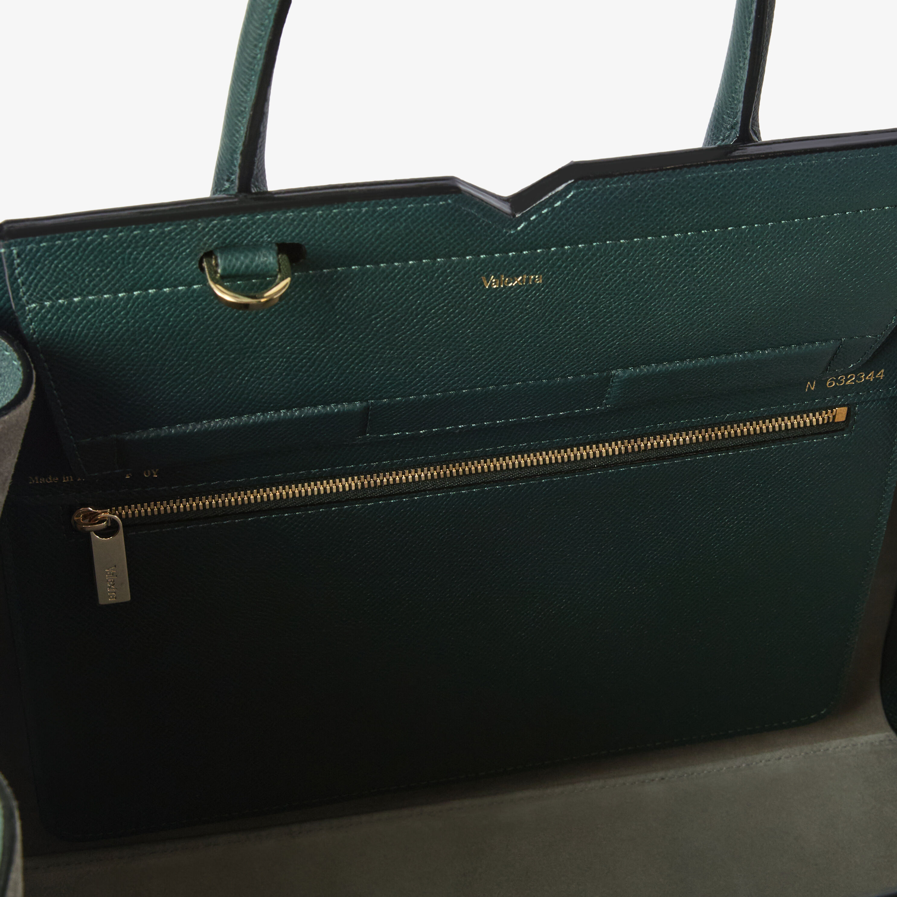 Women's Green Luxury Leather Two Handles Medium Bag | Valextra
