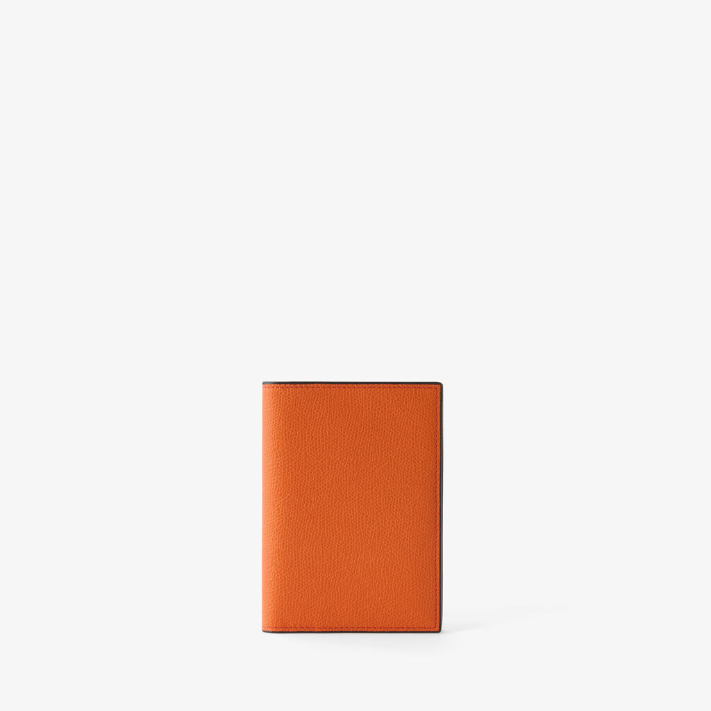 Passport Holder 3CC - Lobster Red - Vitello VS - Valextra - 1