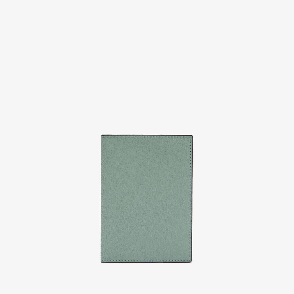 Porta Passaporto - Verde Eucalipto - Pelle di vitello Millepunte - Valextra - 1