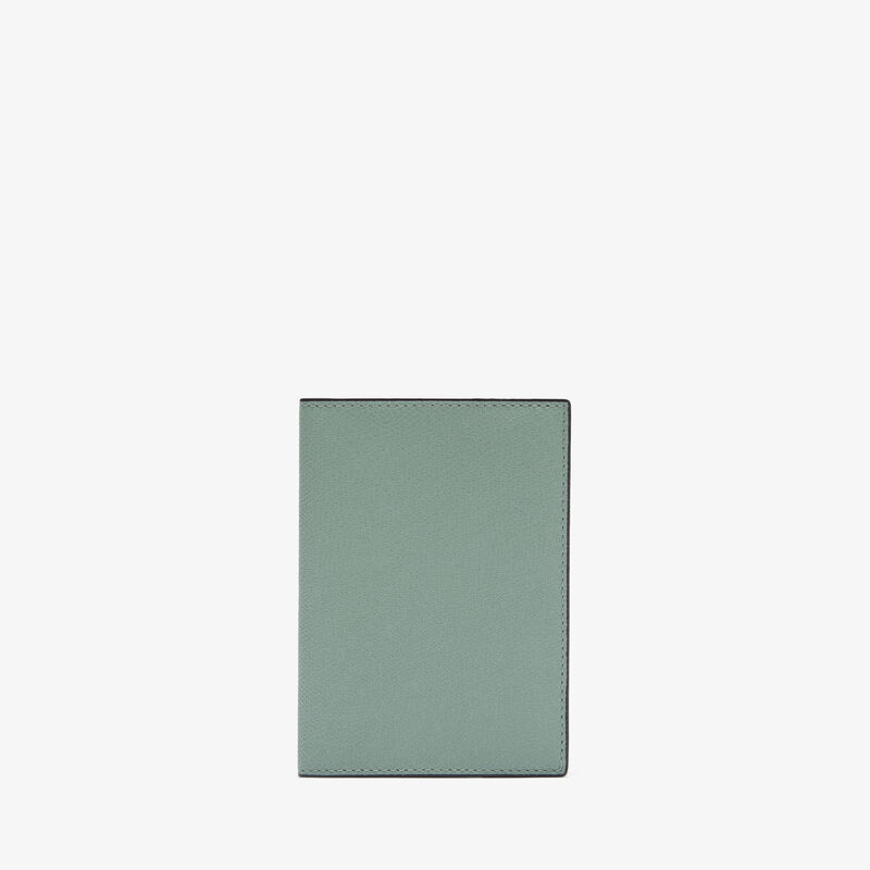 Porta Passaporto - Verde Eucalipto - Pelle di vitello Millepunte - Valextra - 1
